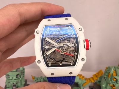 2025 Newest Swiss Grade Richard Mille RM67-02 Replica Watch with White Ceramic Case